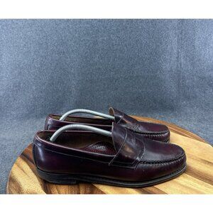 GH Bass & Co Weejuns Penny Loafers Shoes Mens Size 11D Burgundy Vintage